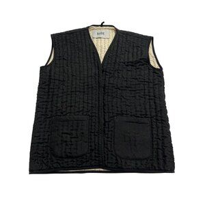 BODE Silk Quilted Vest in Black